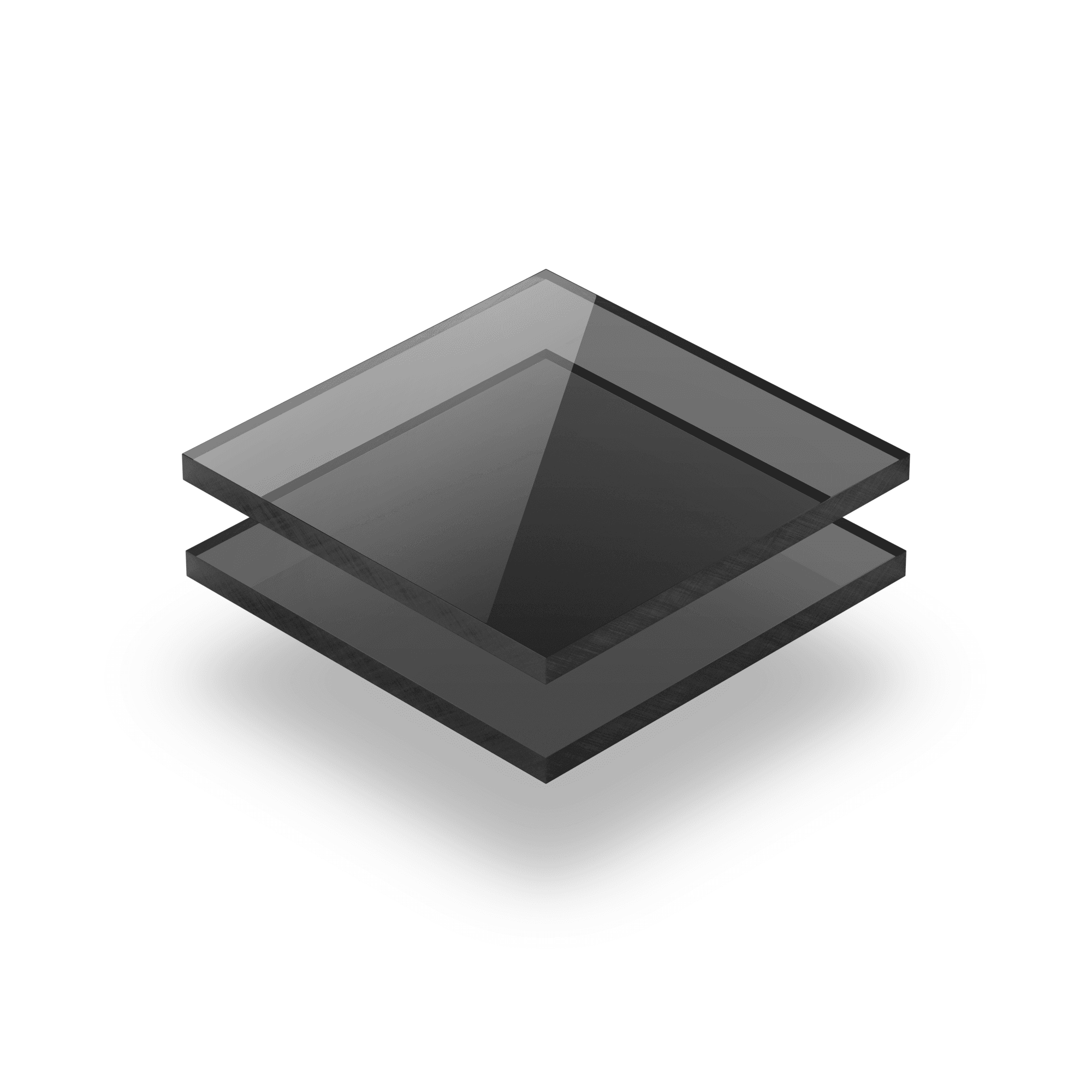 Getint grijs plexiglas