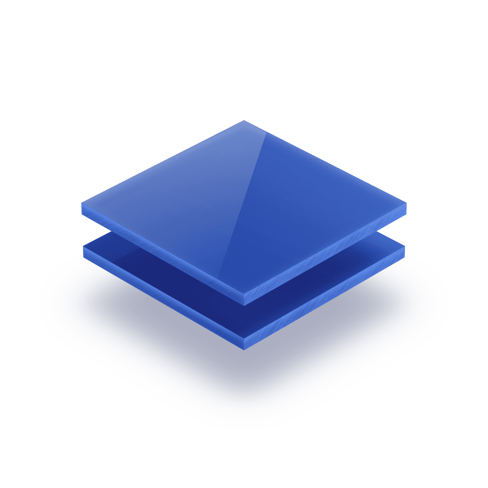 Opaalblauw plexiglas