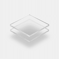 Frost plexiglas helder