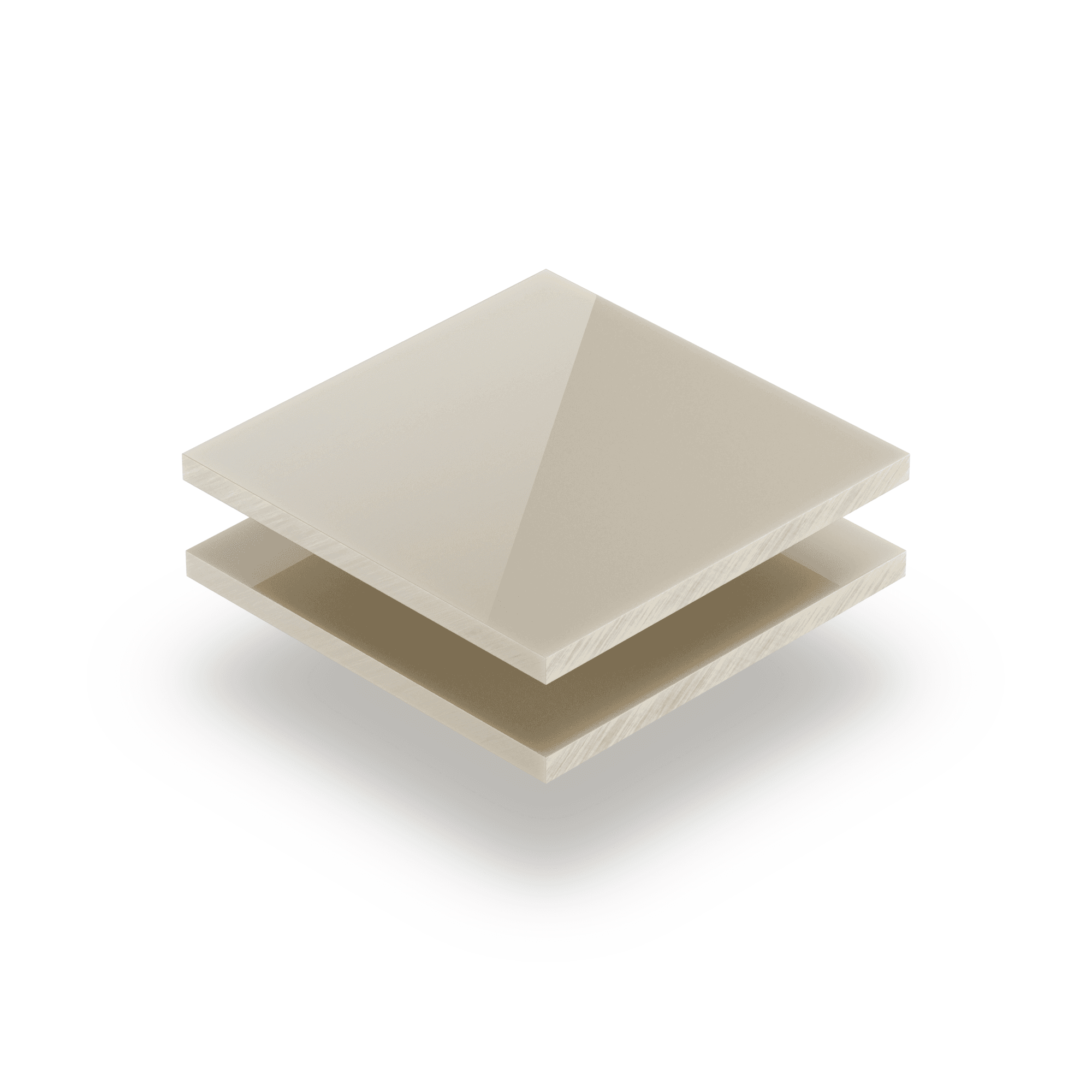 Crème glans satijn plexiglas