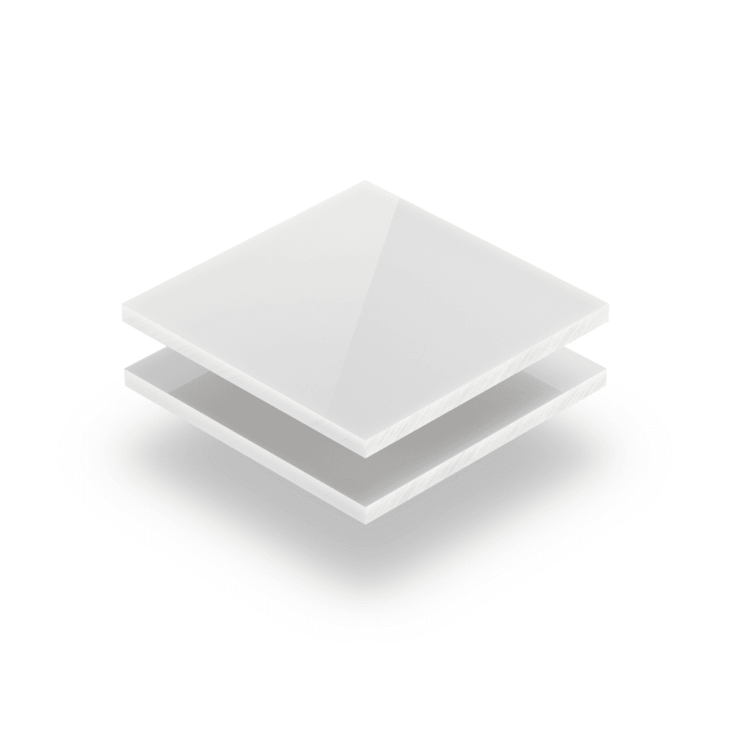 Plexiglas sanitair wit GS 4 mm
