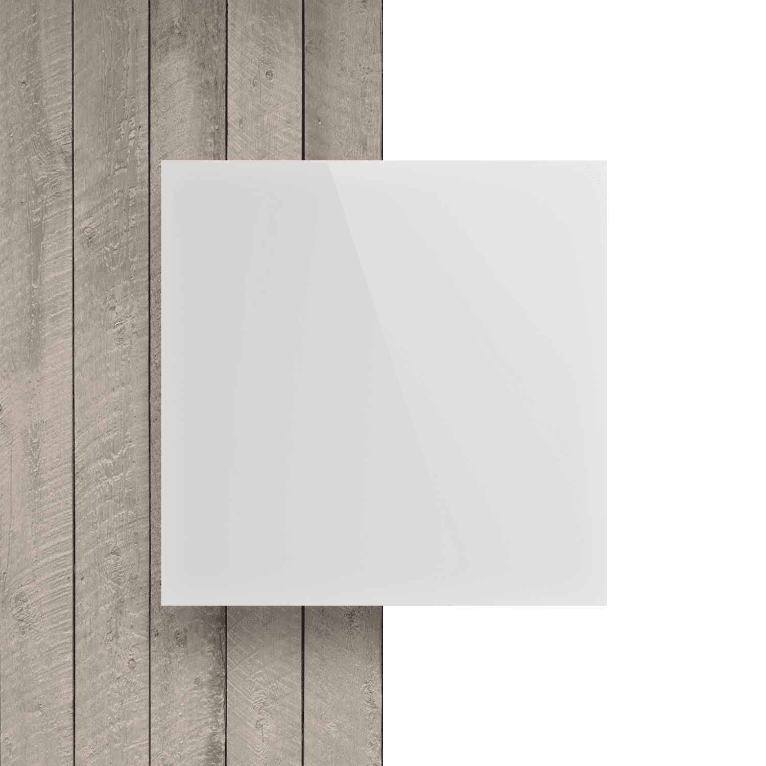 Plexiglas voorkant opaalwit