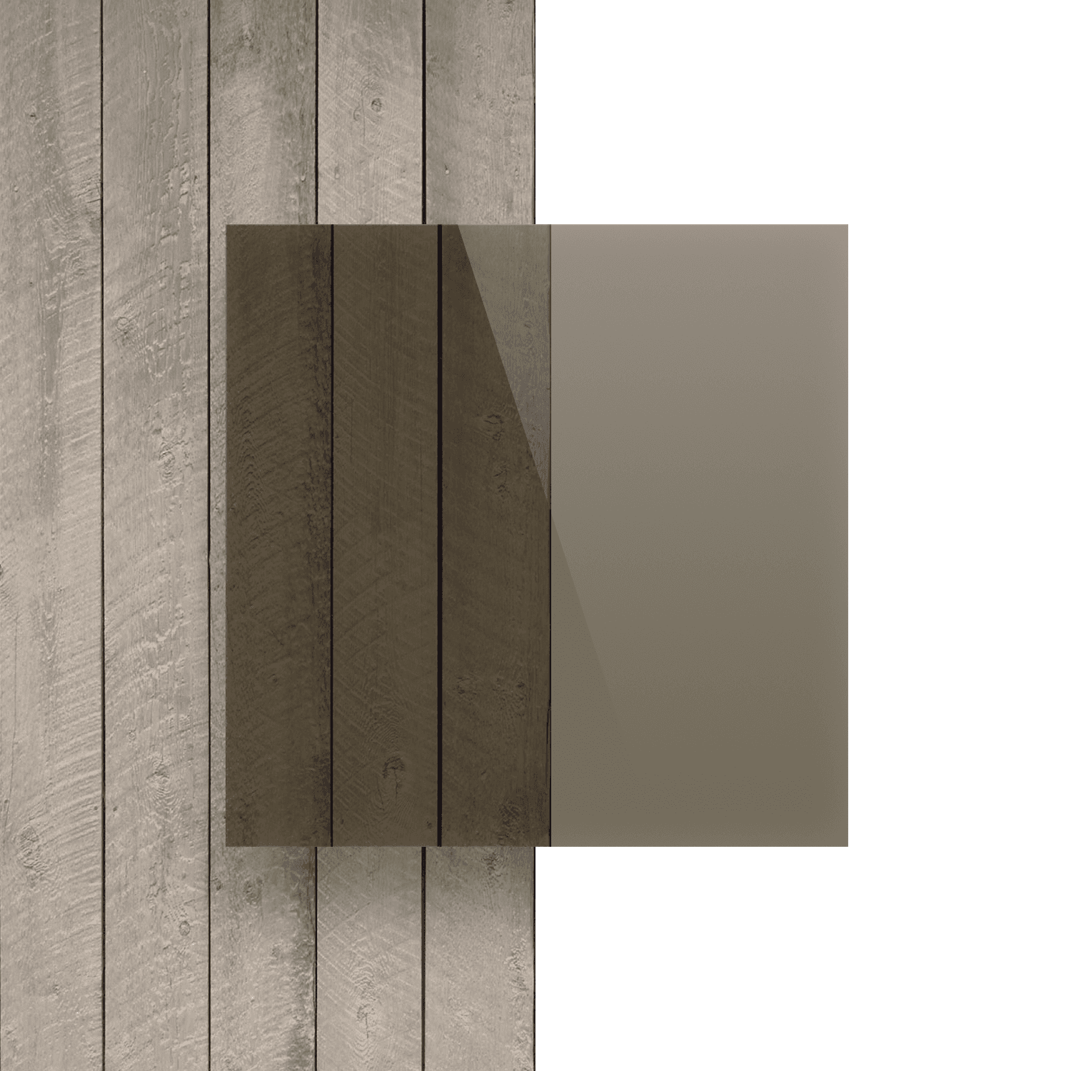 Polycarbonaat voorkant getint bruin
