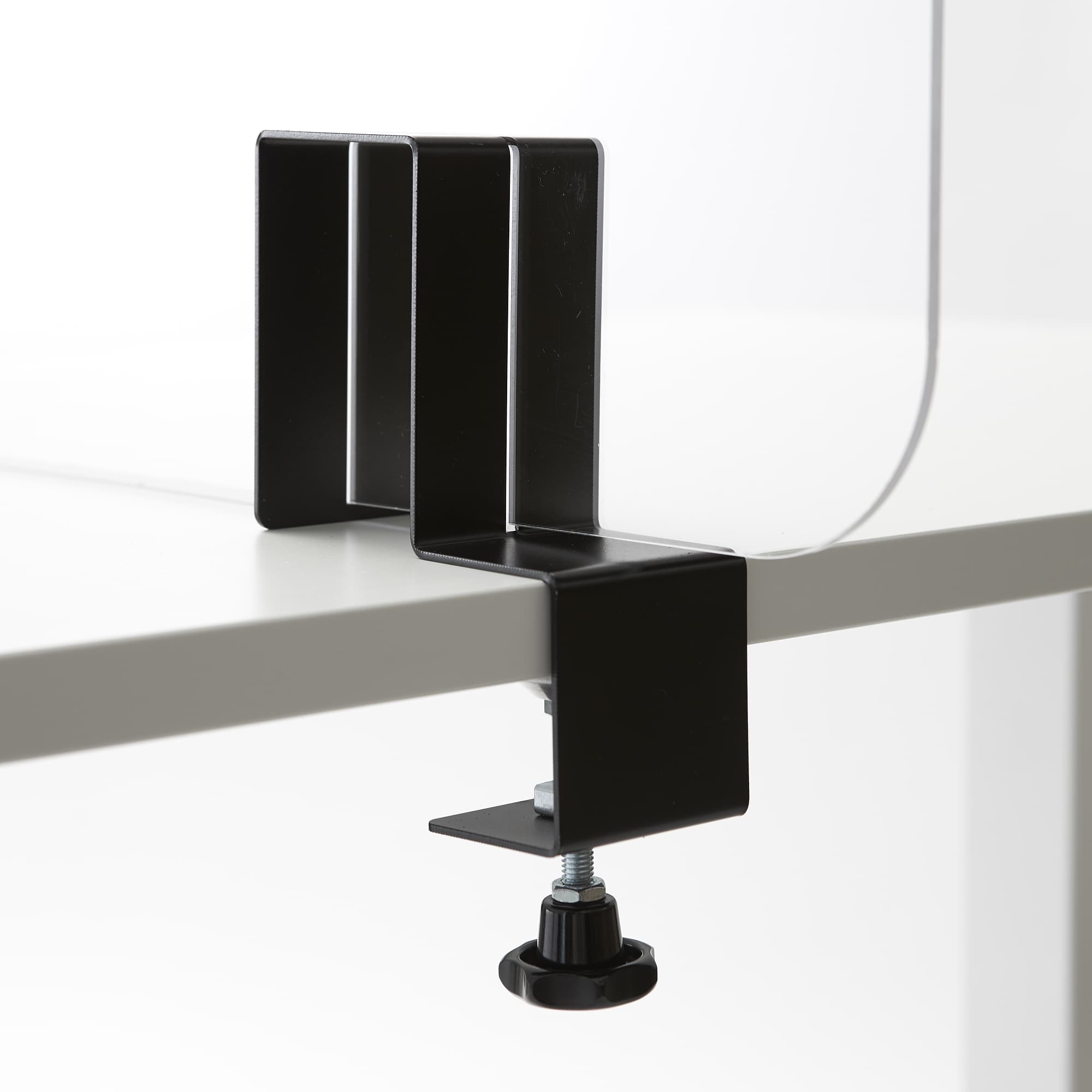 Beugel met schroefklem voor plexiglas plaat