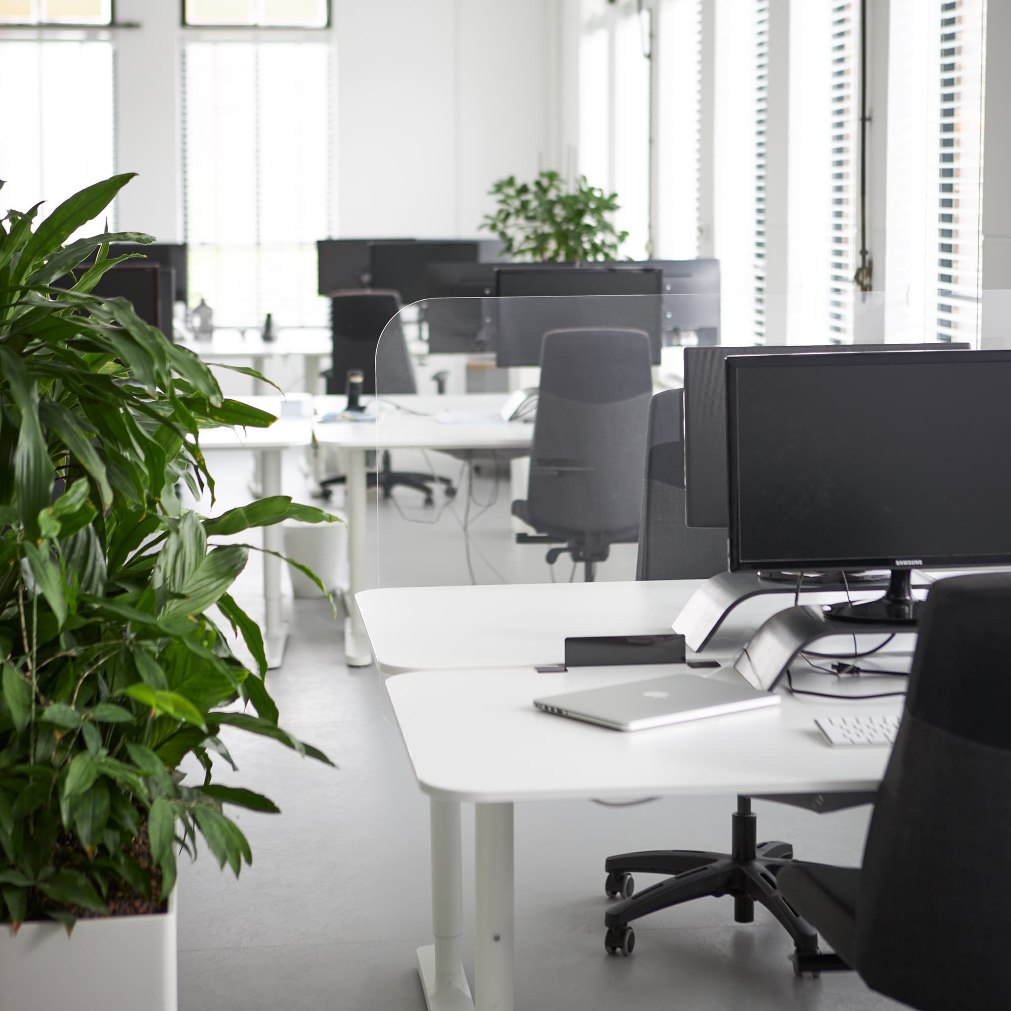 Plexiglas bureau-afscheiding groot