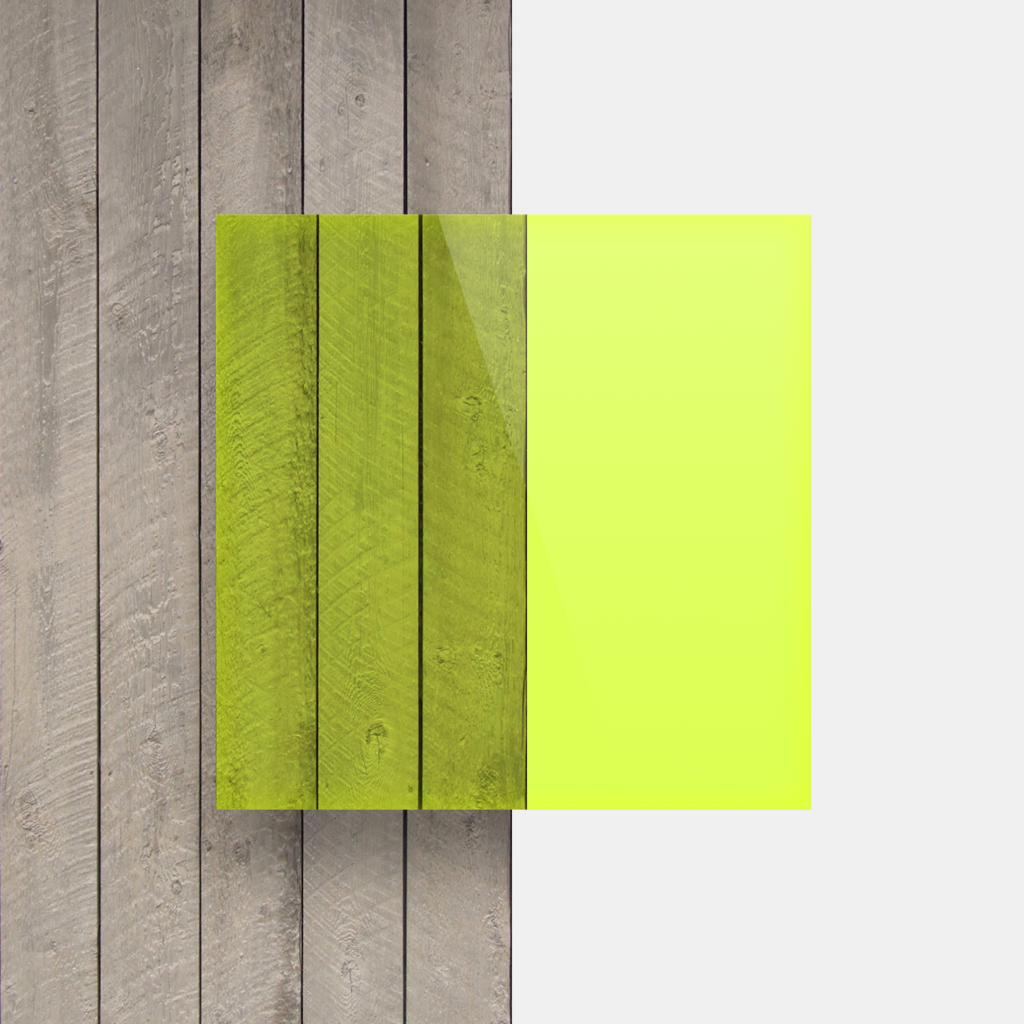 Groen fluor Plexiglas