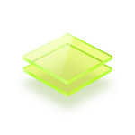 Groen fluor Plexiglas