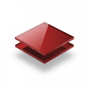 Rood spiegel plexiglas