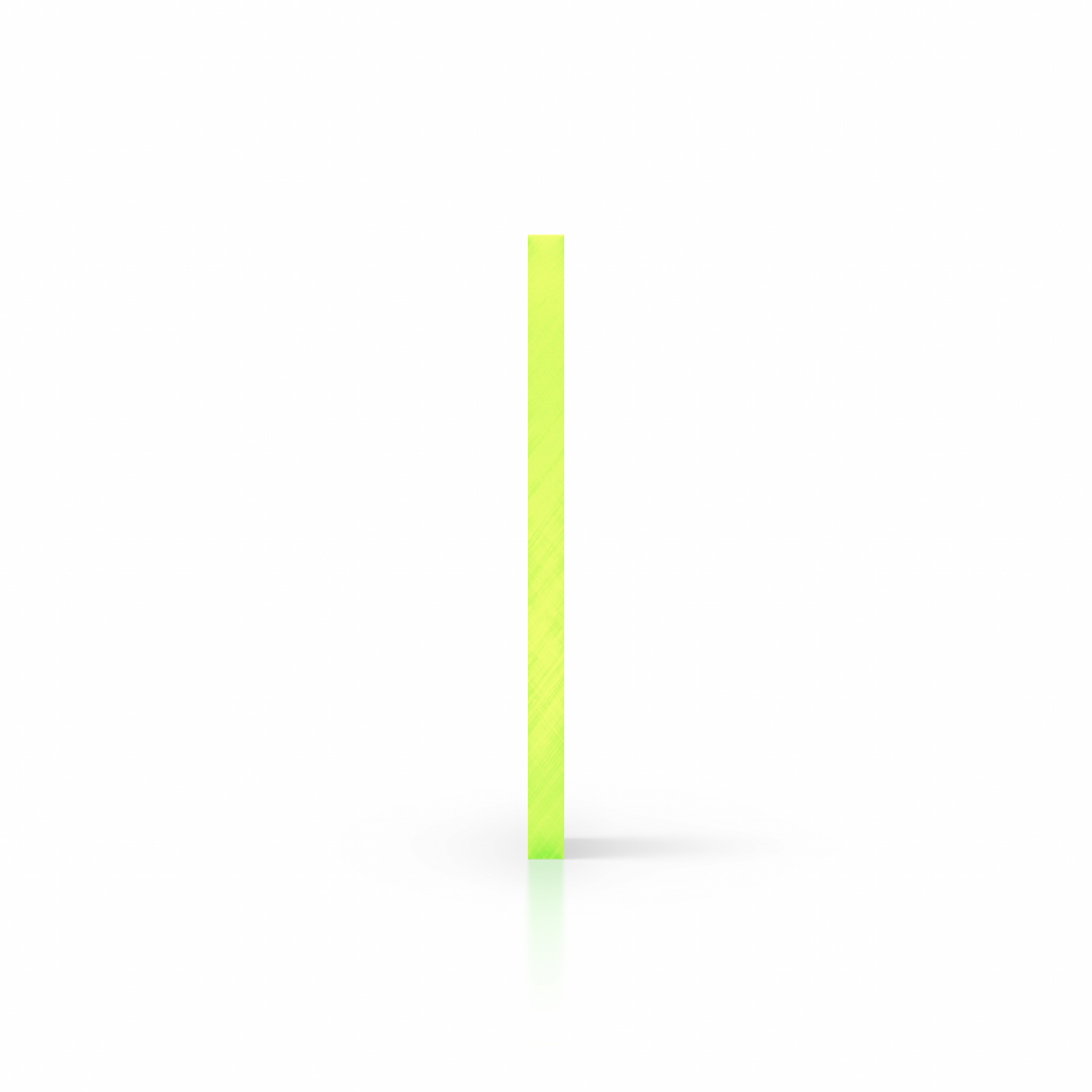 Plexiglas fluor zijkant groen