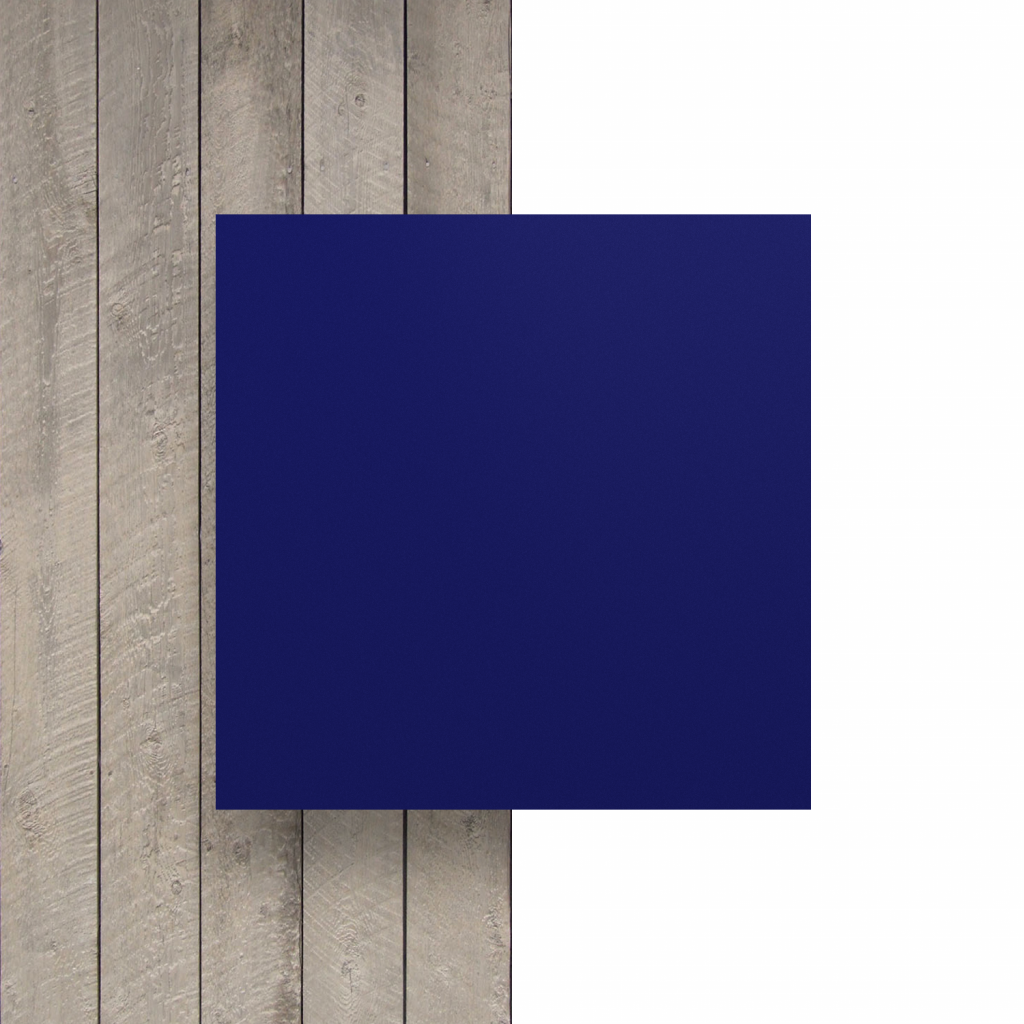 Letterplaat voorkant nachtblauw mat