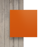 Letterplaat voorkant oranje mat