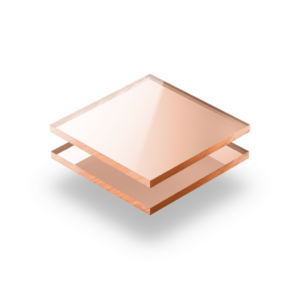 Plexiglas spiegel rosé goud 3 mm